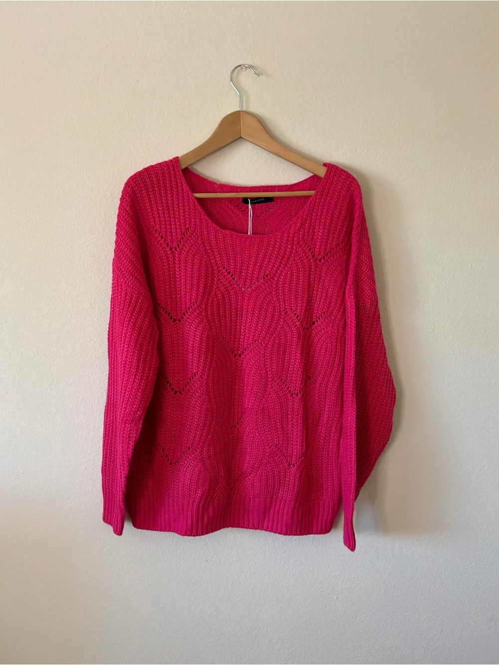 *Dokotoo Hot Pink Women's Open-Knit Sweater | NWT